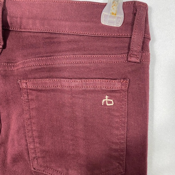 RAG&BONE Skinny Jeans in Burgundy size 25 - Picture 14 of 16